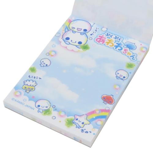 ぷくぷくあわわちゃん メモ帳 ぷくぷくあわわちゃん メモ帳 ミニミニメモ ブランコ かわいい グッズ