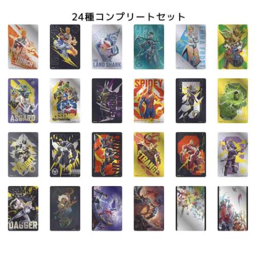 MAVEL RIVALS マーベルライバルズ コレクター雑貨 メタリックカードコレクション 全24種 24個入セット MARVEL キャラクター グッズ