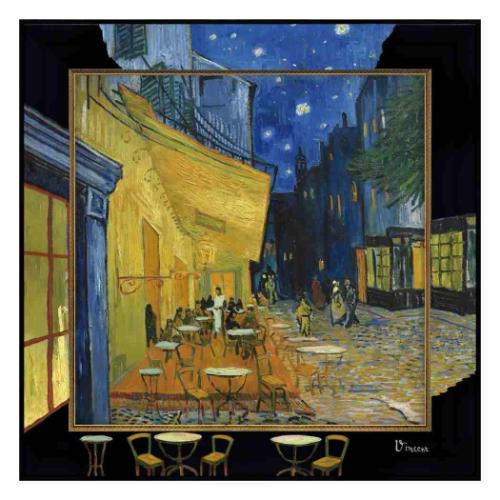 ゴッホ ビッグ アート 名画LLLシリーズ 夜のカフェテラス BA-20015 ギフト 雑貨 日本製 グッズ 取寄品 16,280円