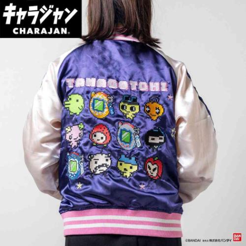 たまごっち アウター スカジャン Lサイズ ドットたまごっち キャラクター グッズ