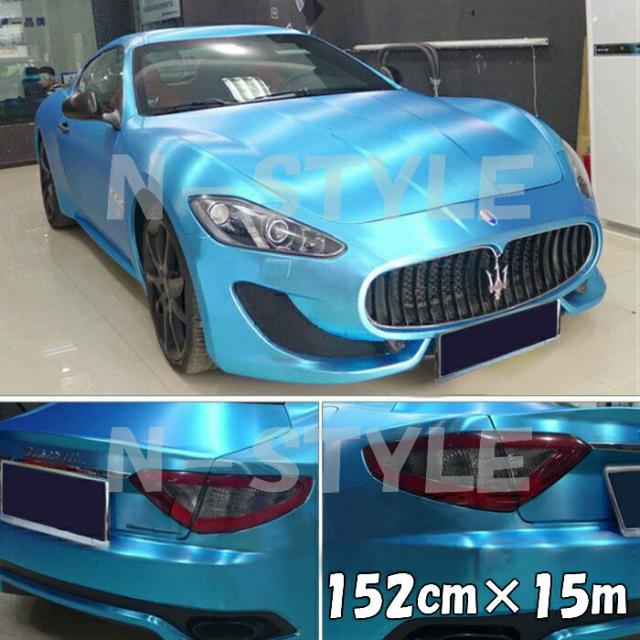 カーラッピングシート アイスブラッシュ 152cm×15m スカイブルー