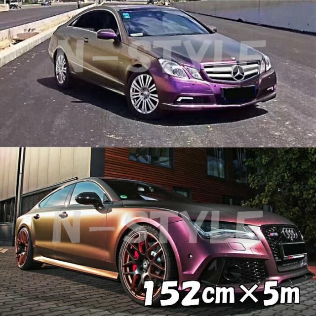 カーラッピングシート 152cm×5m グロッシーパール パープル カーラッピングフィルム 紫 ラッピングフィルム保護フィルム付 14,652円