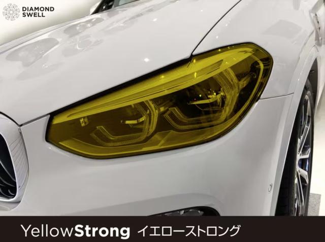 ダイヤモンドスウェル イエローインパクト 30cm×4m ヘッドライト プロテクションフィルム 黄ばみ防止カラー変更 自己修復 イエロー レンズフィルム 車 バイク_1