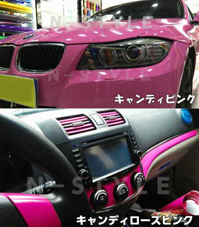 【Ｎ－ＳＴＹＬＥ】カーラッピングシートキャンディスカイブルー152cmx10ｍ艶ありハイグロス　ラッピングフィルム　保護フィルム付