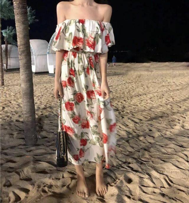 リゾートワンピース リゾートファッション ラフスタイル 夏ワンピース 沖縄リゾートワンピース ハワイ ビーチワンピース 大きいサイズ レの通販はau Wowma Cho