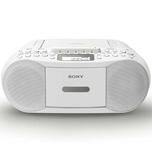 ソニー コンパクトCDラジカセ CFD-S70-W ホワイト - ラジオ