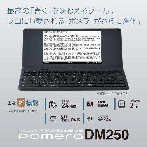 キングジム デジタルメモ ポメラ DM250 - 電子メモ