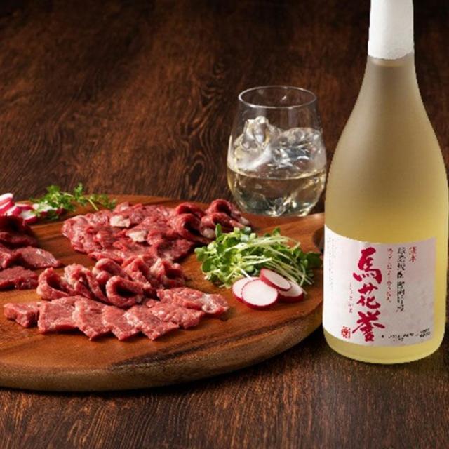 馬刺しと焼酎の晩酌セット【松】 父の日 馬肉 赤身肉 焼酎 お酒 おつまみ 肴 アテ プレゼント ギフト 御歳暮ギフト