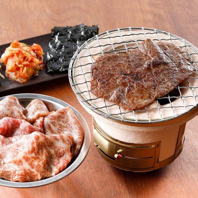 焼肉ヒロミヤ＋ 味付き添い人特選黒毛和牛ロース 110g×2風呂敷き包み タレ漬け たれ漬肉 精肉 隠れない店 ひろみや 父の日 母の日 お中元 お歳暮 差し上げ物 御歳暮差し上げ物