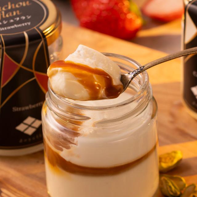 夕暮れのchouchou flan(シュシュフラン）【doyell】クリーム キャラメル ピスタチオ ストロベリー 母の日 お中元 お歳暮 ギフト 御歳暮ギフト