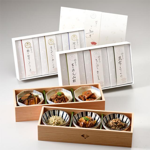 【下鴨茶寮】 糺 「礼」 6種詰合せ 鮑 松茸 牛しぐれ 鰻 ちりめん山椒 昆布ふりかけ 高級 贈答 ギフト 惣菜 お祝い 内祝い