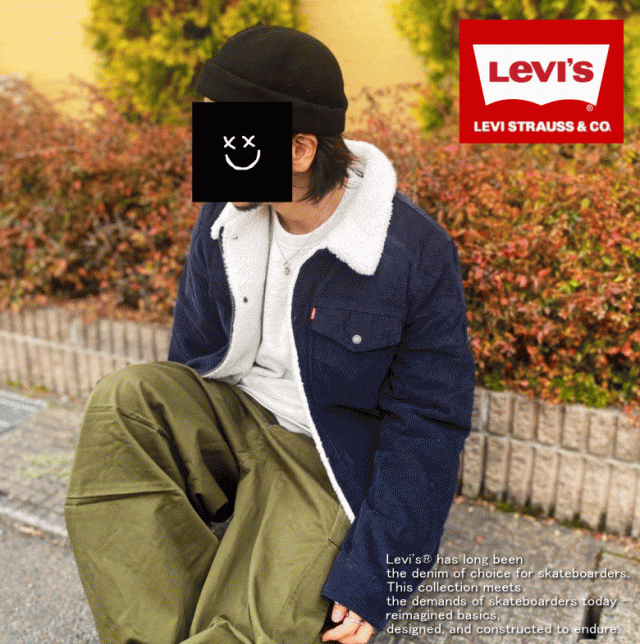 米国モデル】 Levis リーバイス SHERPA CORDUROY TRUCKER ボア