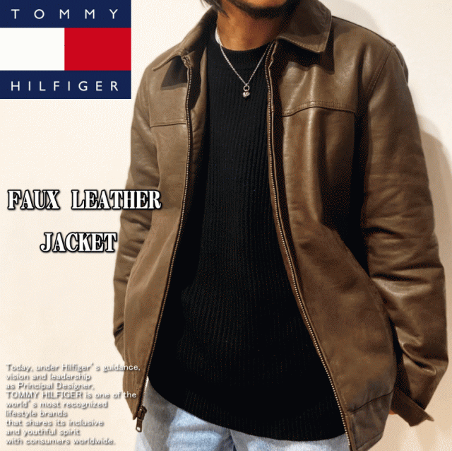 Tommy Hilfiger FAUX LEATHER JACKET/【トミー ヒルフィガー ...