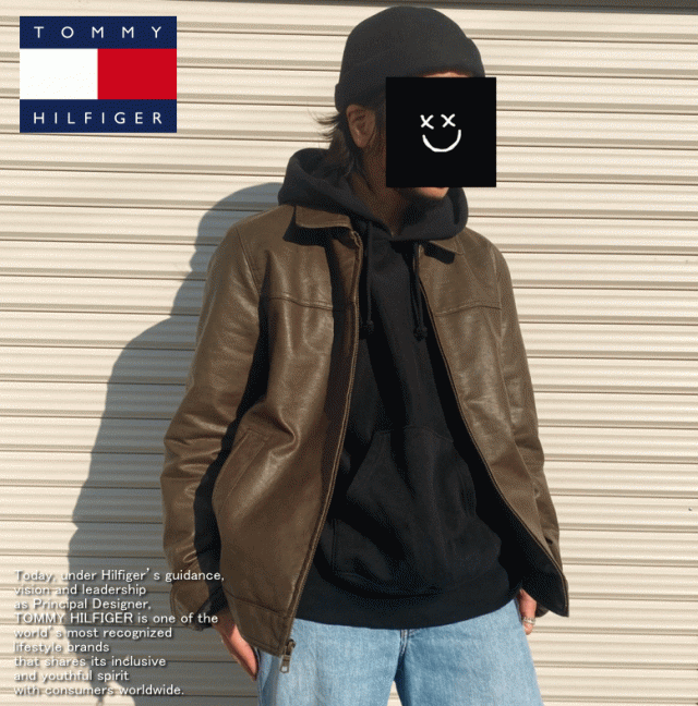 Tommy Hilfiger FAUX LEATHER JACKET/【トミー ヒルフィガー