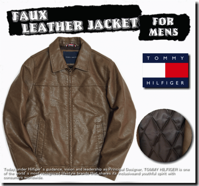 Tommy Hilfiger FAUX LEATHER JACKET/【トミー ヒルフィガー