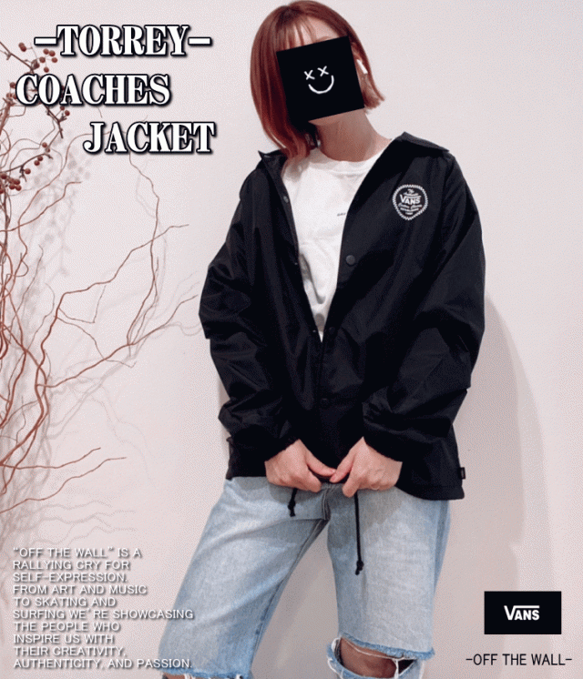 VANS バンズ TORREY COACHES JACKET コーチジャケット VN0A5KEY 【USA