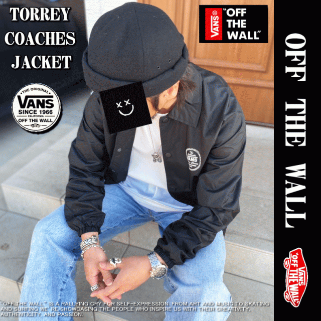 VANS ヴァンズ TORREY COACHES JACKET コーチジャケットナイロンジャケット