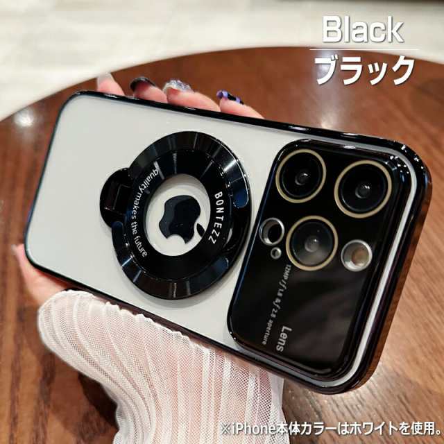 iPhone ケース クリア 透明 スタンド＆カメラレンズカバー付き