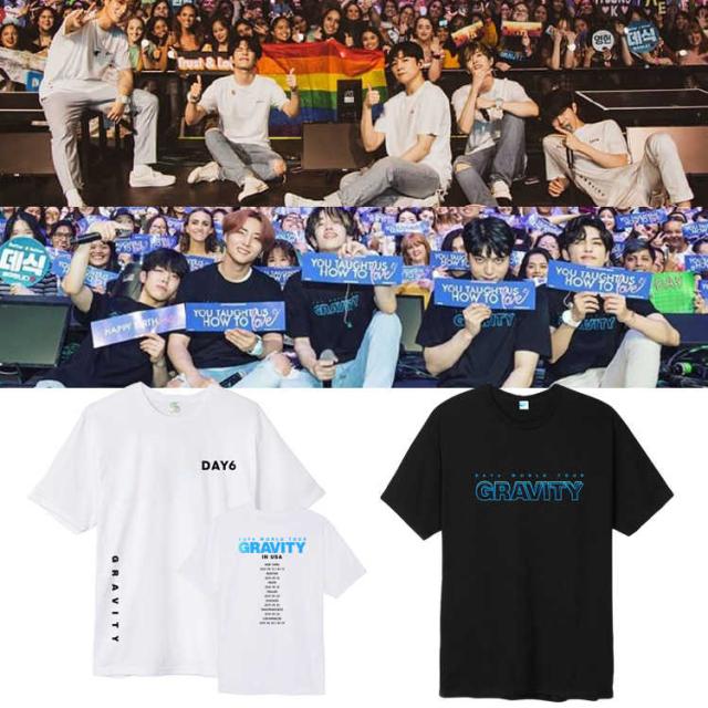Day6 コンサート週辺 Gravity半袖tシャツ 韓国ファッション 男女兼用 トップス メンズ レディース 応援服の通販はau Pay マーケット F Star Au Pay マーケット店