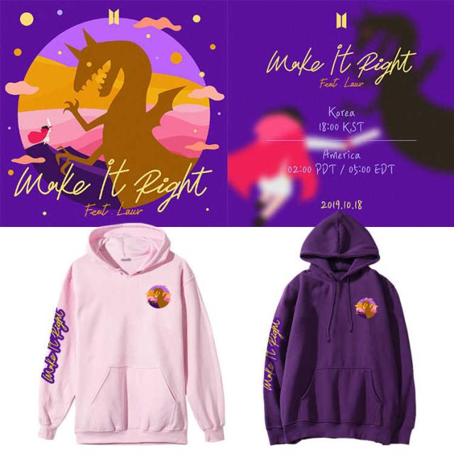 Bts 防弾少年団 Make It Right 週辺フードスウェット 韓国ファッション 男女兼用 トップス 応援服 メンズ レディース 厚手 裹起毛 パの通販はau Pay マーケット F Star Au Pay マーケット店