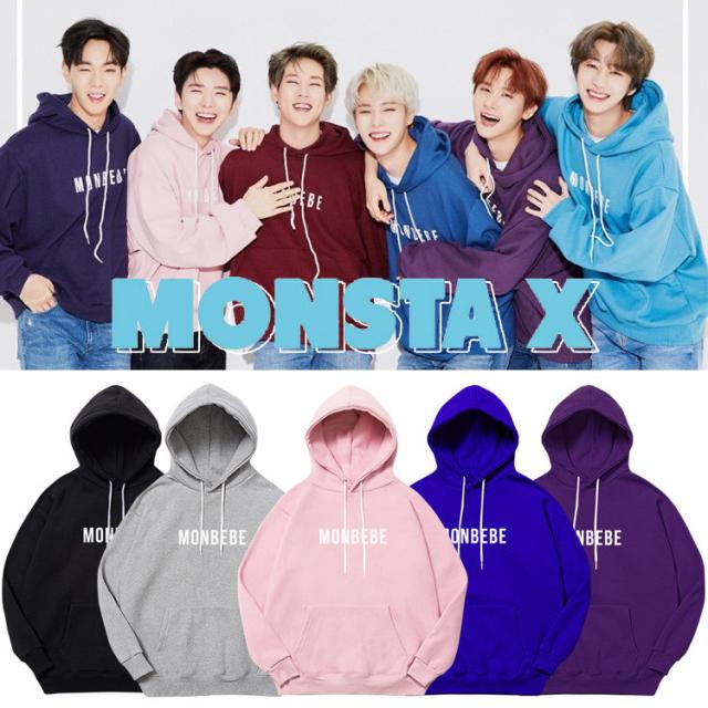 Monsta X週辺 フードスウェット 韓国ファッション 男女兼用 トップス厚手 裹起毛 パーカー アウターの通販はau Pay マーケット F Star Au Pay マーケット店