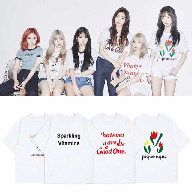 Gfriend週辺 メンバー半袖tシャツ 韓国ファッション 男女兼用 トップス メンズ レディース応援服 オフショルダーの通販はau Pay マーケット F Star Au Pay マーケット店