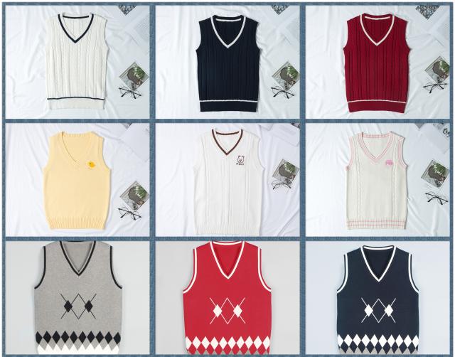 イギリス風 メンズ レディース 学生服 Jk制服 男女兼用 トップス セーター ノースリーブ ニットベスト Vネックの通販はau Pay マーケット F Star Au Pay マーケット店