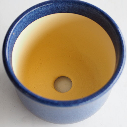 国産 陶器鉢 植木鉢 生子尻丸 7号 青の通販はau Pay マーケット 陶器舎