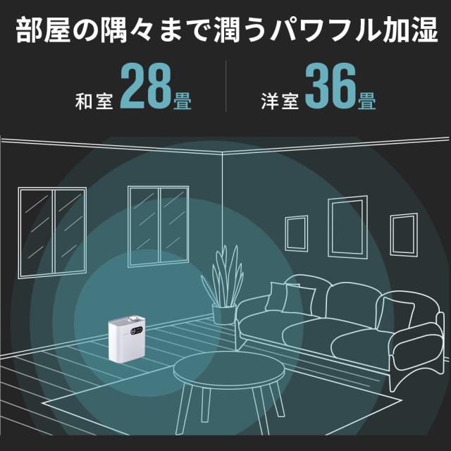 「300円OFFクーポン」【20倍ポイント】「2025年最新型 4重除菌」加湿器 大容量 6.5L 上から給水 ハイブリッド加湿器 卓上加湿器 UV除菌機能付き ヒーター機能付き 高温除菌 マイナスイオン機能 アロマディフューザー 卓上 オフィス 加湿機 静音 省エネ 送料無料
