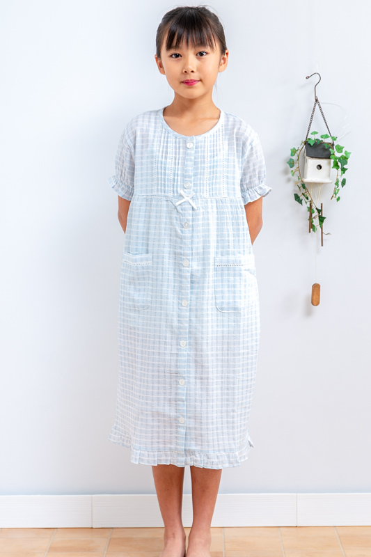 メール便可 キッズ女児 ワンピース前開き半袖 綿100 柔らかい肌触りで肌にやさしいソフトワッシャー地 夏 パジャマ ネグリジェの通販はau Pay マーケット 部屋着の時間