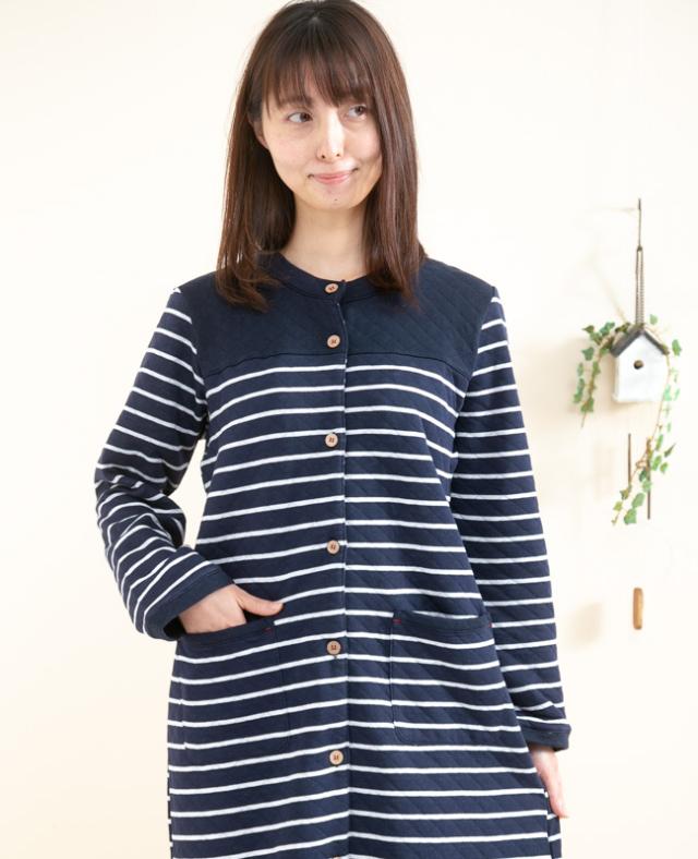 肌に優しい綿100 中わたキルト 長袖 前開き ワンピース 冬 冬向き商品 ネグリジェ 部屋着 ルームウェア レディース 女性の通販はau Pay マーケット 部屋着の時間