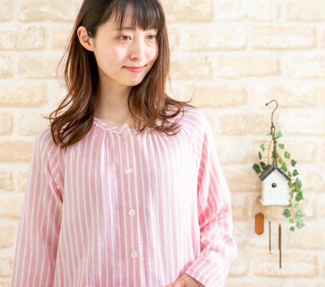 肌にやさしい綿100 柔らかい肌触り楊柳ガーゼ パジャマ レディース 長袖 初夏 夏 初秋 ナイトウェア ルームウェア 母の日ギの通販はau Pay マーケット 部屋着の時間