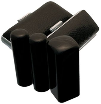 法人印鑑３本セット ケース付 黒水牛【寸胴】代表印 銀行印18mmと角印21mm 黒色牛革もみケースの通販は 12,918円