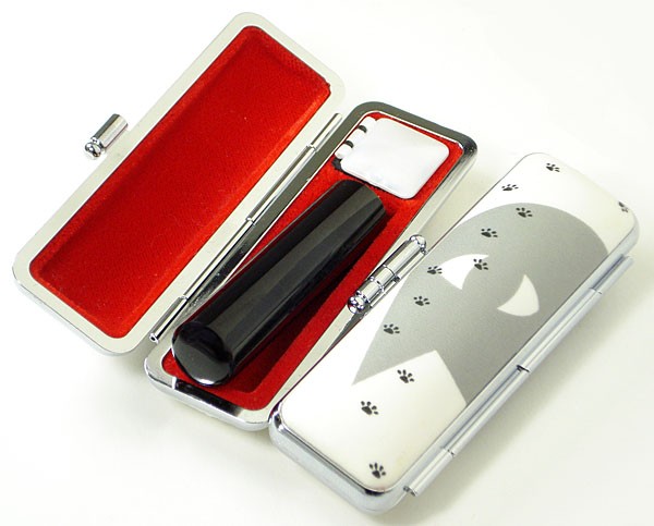 印鑑 はんこセット 黒水牛印鑑 16 5mm実印 シャノワール黒猫 顔はんこケース付きの通販はau Pay マーケット 便利工房なかやま