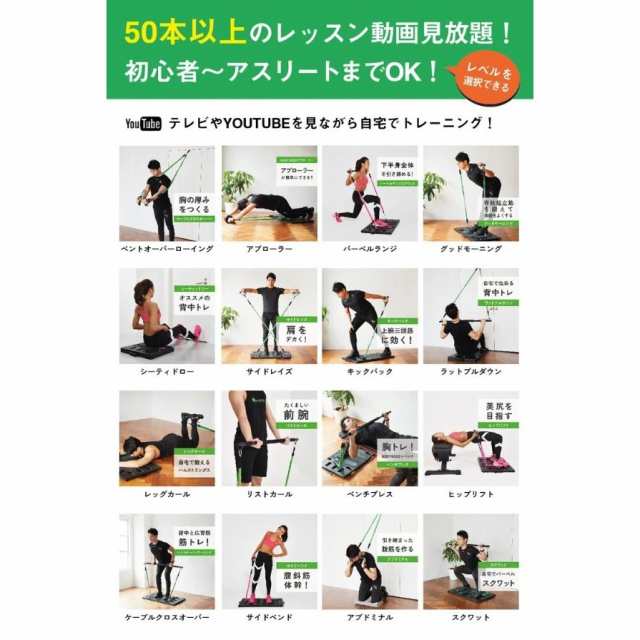 トレーニング器具 自宅用 体幹 Bodyboss トータル ワークアウト システム Bodyboss 2 0 ポータブルフィットネスジム Full Band パッケーの通販はau Pay マーケット World Ships