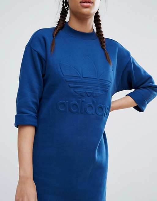 adidas high neck trefoil dress