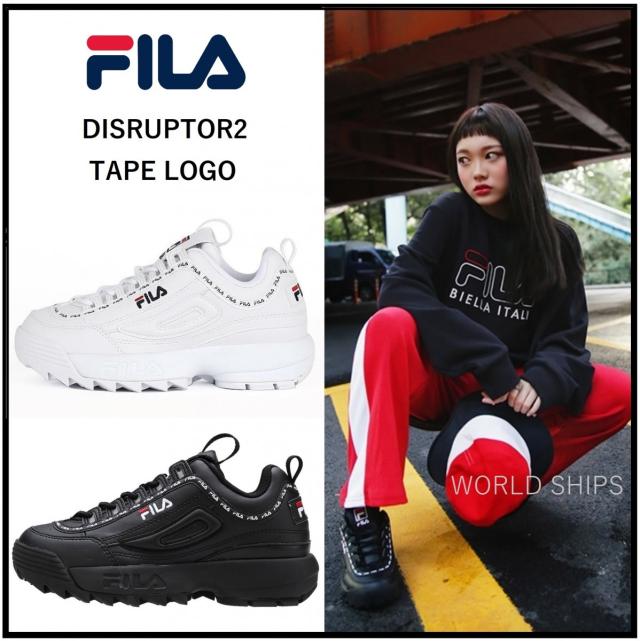 フィラ 厚底スニーカー レディース フィラ ディスラプター 2 厚底 ダッドスニーカー Fila Disruptor 2 テーピング ロゴ ユニセックス 海の通販はau Pay マーケット World Ships