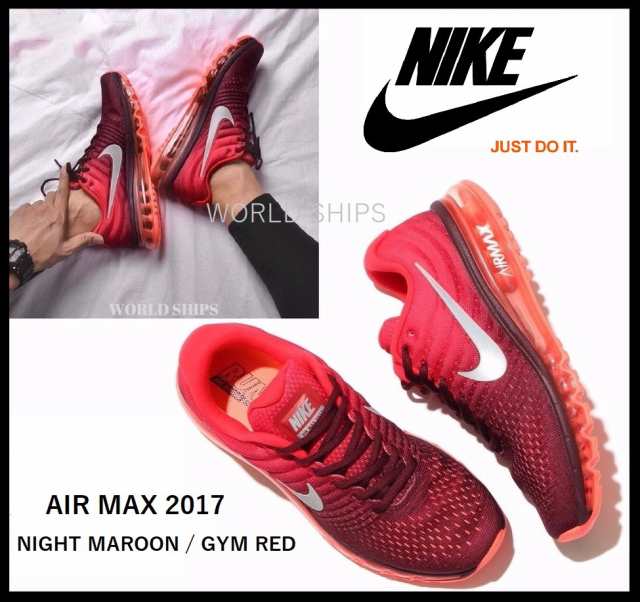 Sale エア マックス 17 ナイキ スニーカー Nike Air Max 17 Night Maroon White Gym Red 海外正規品 の通販はau Pay マーケット World Ships