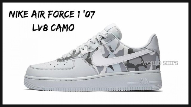 エア フォース 1 ナイキ スニーカー Nike Air Force 1 07 Lv8 カモ ピュアプラチナム 海外正規品 の通販はau Pay マーケット World Ships