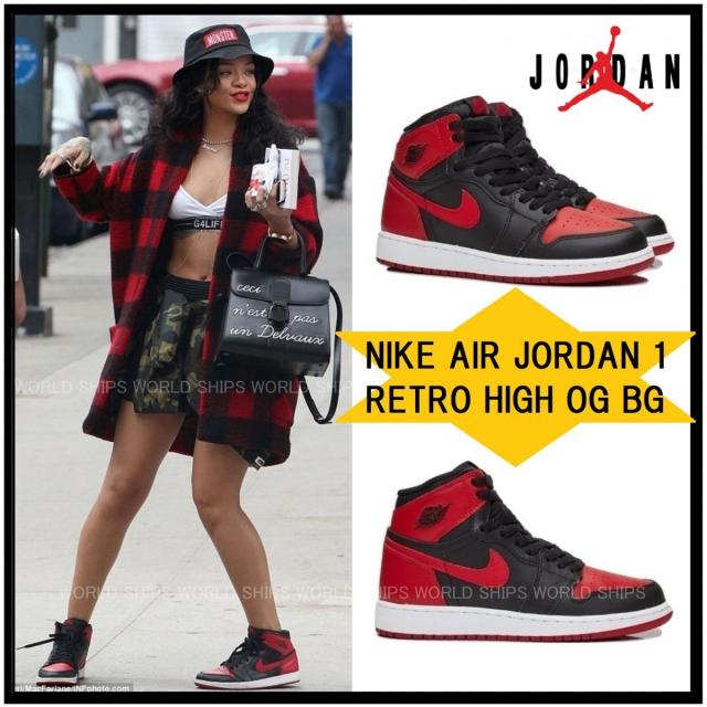 リアーナ愛用 エア ジョーダン ナイキ スニーカー Nike Air Jordan 1 Retro High Og Bg 海外限定 正規の通販はau Pay マーケット World Ships