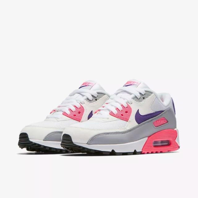 ナイキ エアマックス90 レディース ナイキ スニーカー Nike Air Max 90 White Court Purple Wolf Gray Laster Pink 海外限定の通販はau Pay マーケット World Ships