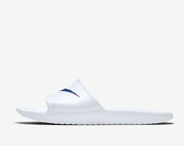 nike kawa shower slides white