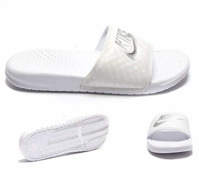 サンダル ナイキ ベナッシ メンズ レディース Nike Benassi Slide Sandal ホワイト メタリックシルバーの通販はau Pay マーケット World Ships