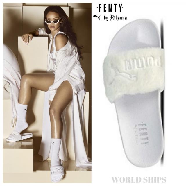 サンダル プーマ リアーナ メンズ レディース Puma Fenty リアーナ コラボ Leadcat Fur ホワイト 海の通販はau Pay マーケット World Ships