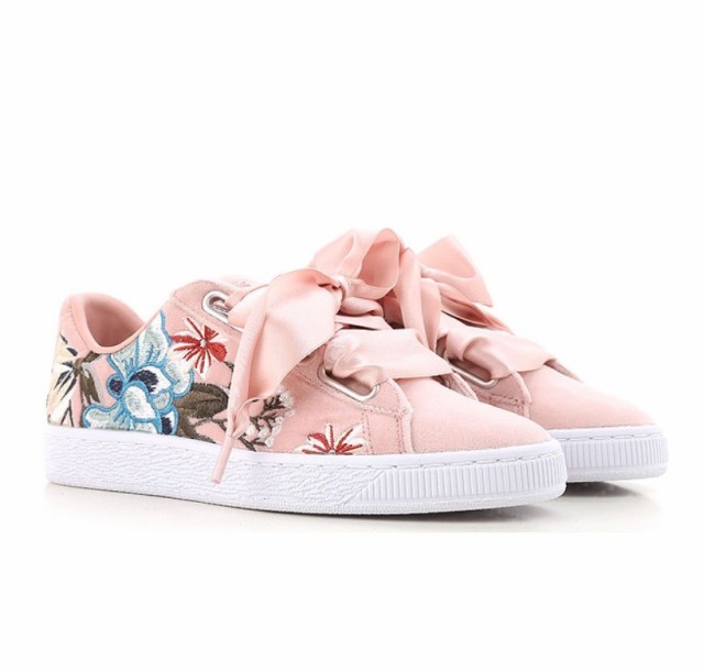 puma basket heart velvet