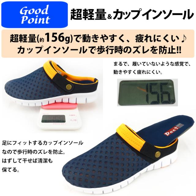 サンダル サボサンダル スリッポン メンズ メッシュ 通気性 ストラップあり かかとなし Dect ブランド 21 夏新作 父の日の通販はau Pay マーケット アウトレットショップ ｓｈｏｅｓ ｇｒｉｎｄ