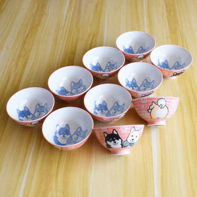 Made in Japan】美濃焼 日本製「柴犬」茶碗 飯碗 10個 セット 柴犬好き 男性 女性 磁器 碗 椀 祝い 一杯 ペア プレゼント  イラストの通販はau PAY マーケット - ネットショップ土岐店 | au PAY マーケット－通販サイト