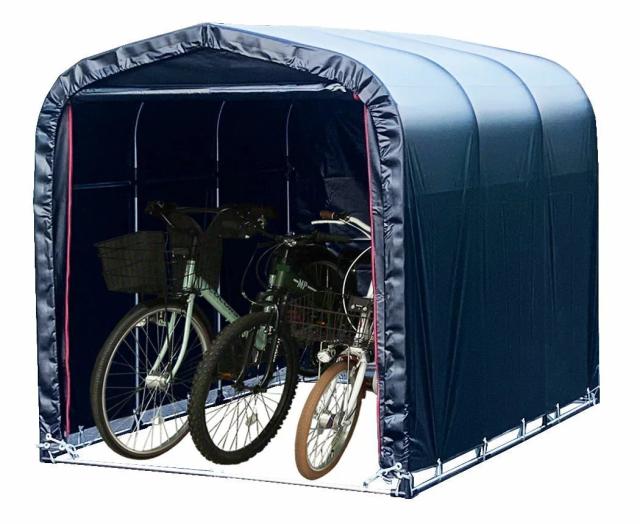 南栄工業 サイクルハウス (パイプ倉庫) 3台用-BK 【送料無料】の通販は 25,404円