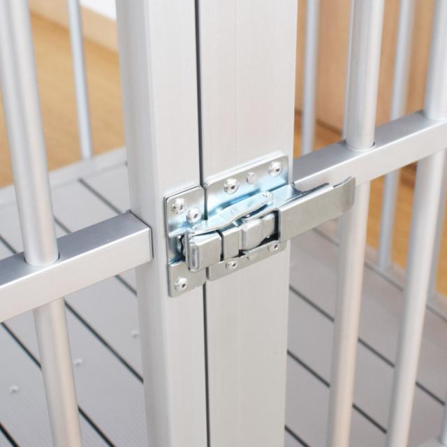 業務用・店舗用犬舎】 アルミ素材 ゲージ 犬舎【106×75×92cm】