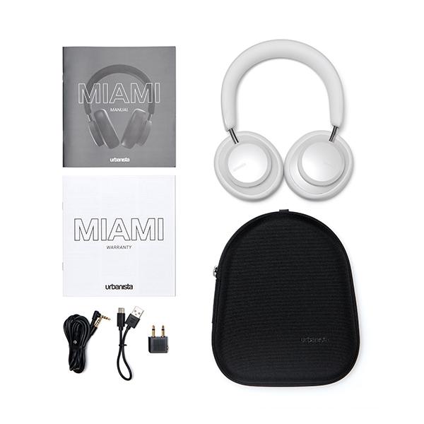 urbanista MIAMI ワイヤレスヘッドホン ブラック Urbanista MIAMI Noise Cancelling Bluetooth ワイヤレス ヘッドホン